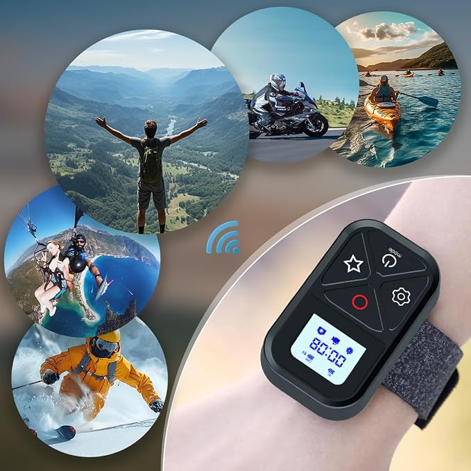 Smart Remote Control for GoPro，Wireless Camera Controller for Hero 12 11 10 9 8