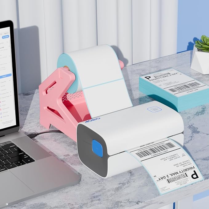 Label Holder, Compatible with Rolls and Fan-Fold Labels, Thermal Label Paper