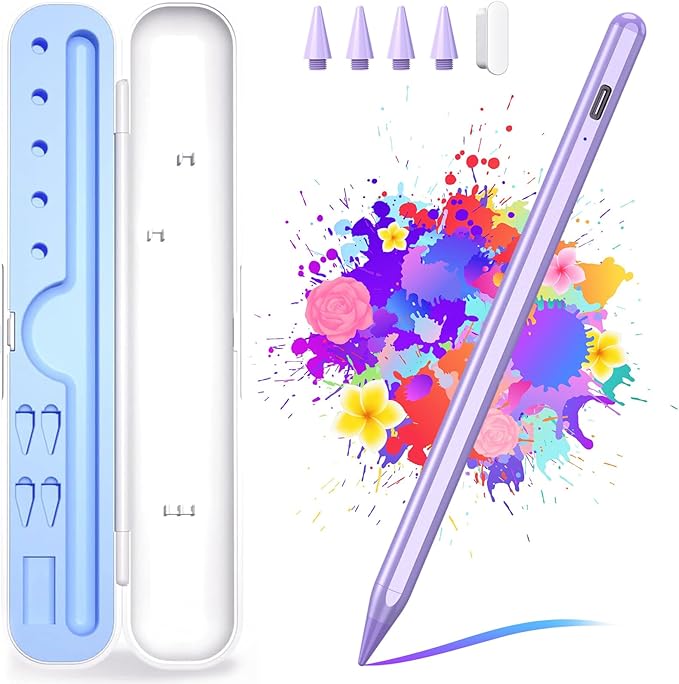 Stylus Pen for iPad A16/10th/9th Generation, 10Mins Fast Charge for Apple