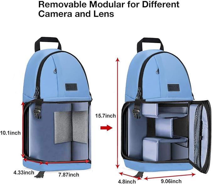 MOSISO Camera Sling Bag, DSLR/SLR/Mirrorless Camera Case Shockproof Photography
