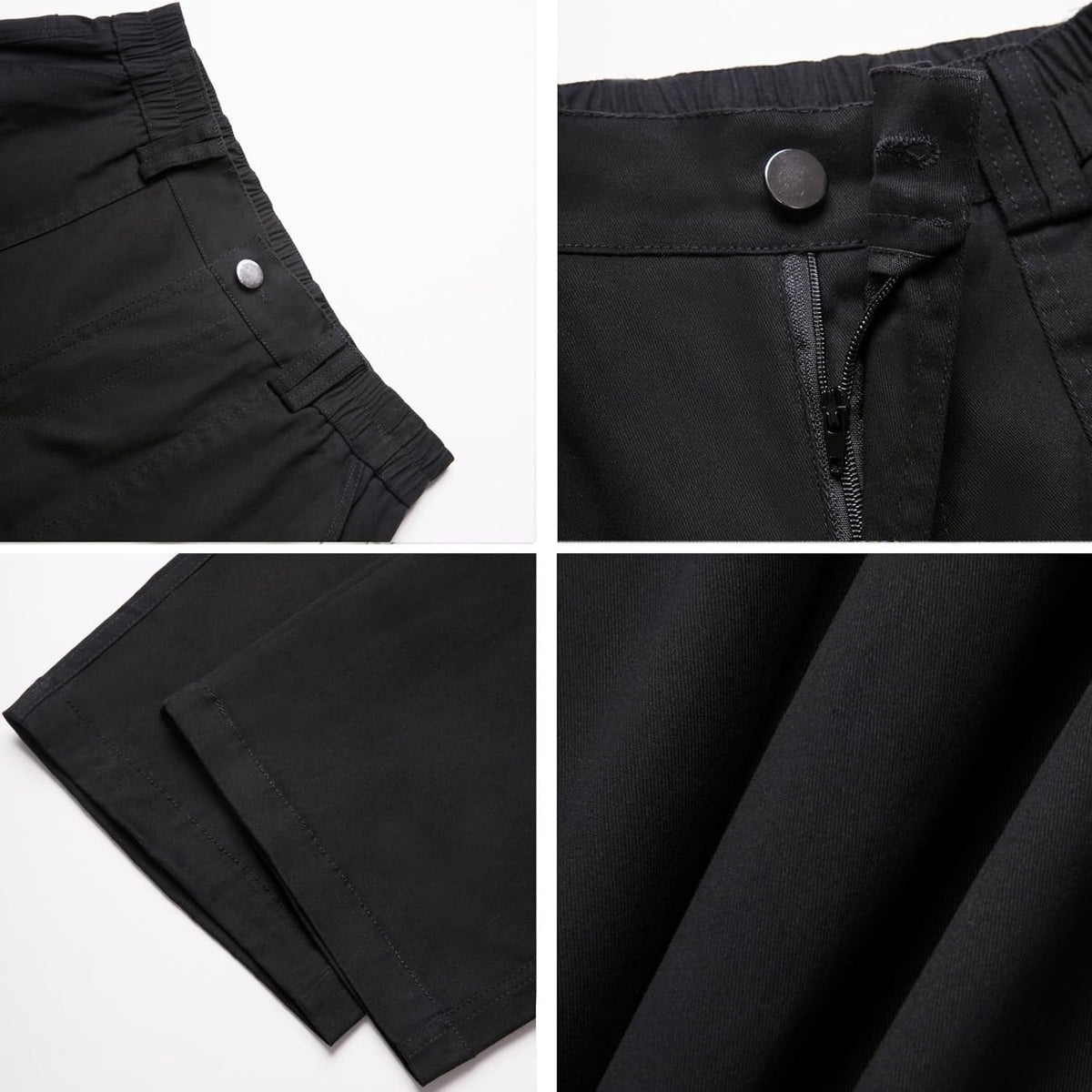 Skiennix High Waisted Cargo Pants - Casual Wide Leg Trousers with 6 Pockets | Y2K Baggy Stretch Design