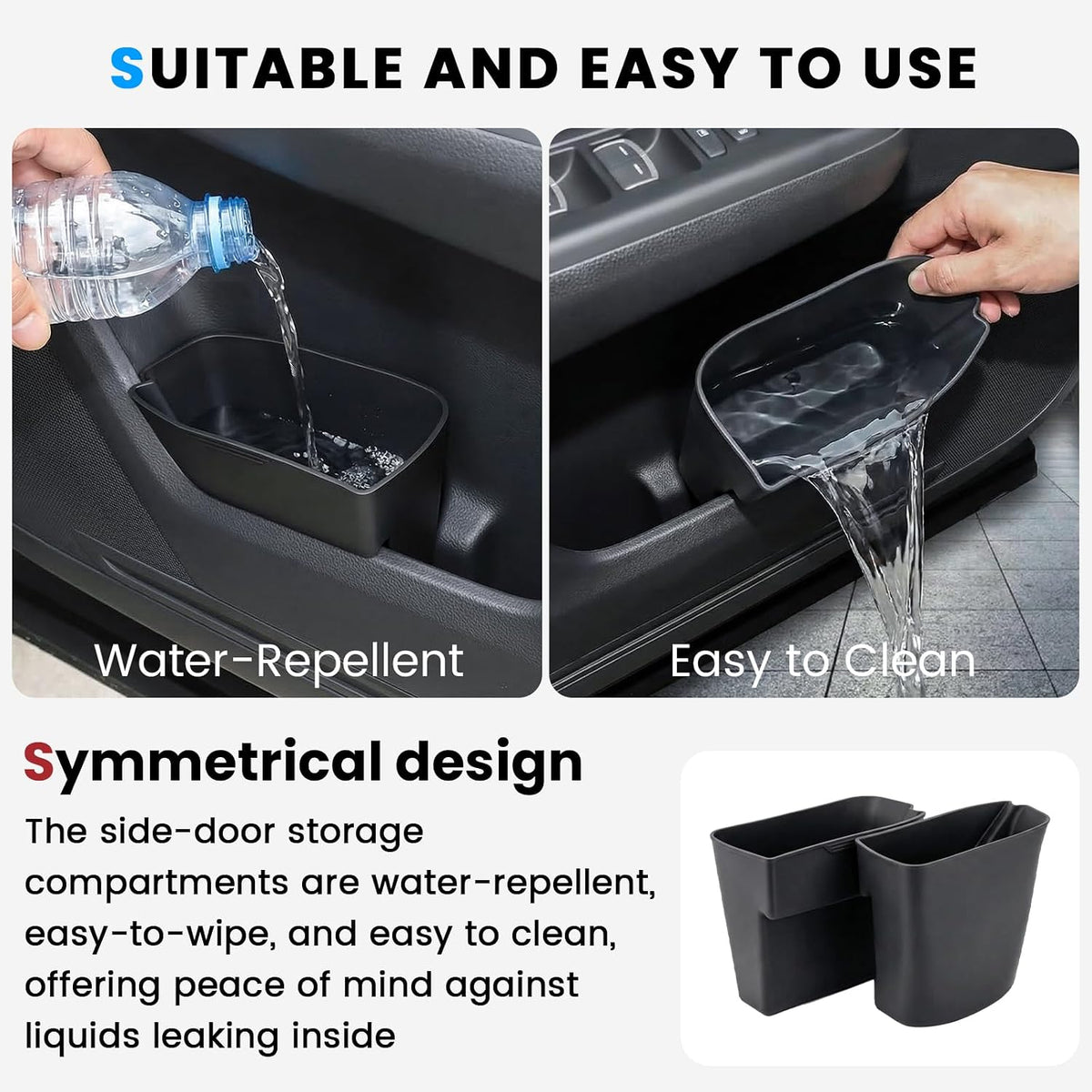 2PCS Door Side Trash Can for 2023-2026 Honda CR-V Accessories