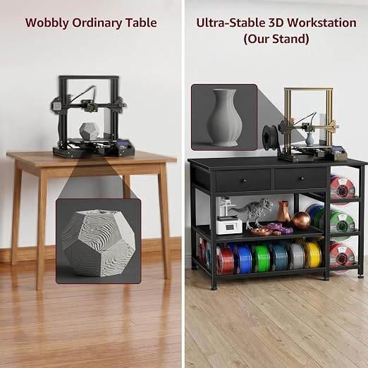 3D Printer Stand with Filament Storage