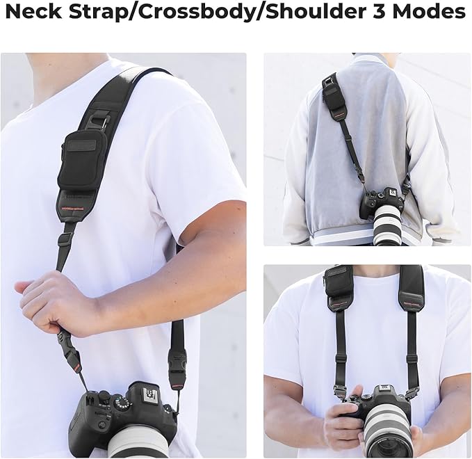 K&F CONCEPT Camera Neck Strap for Photographers, Soft Neoprene Adjustable