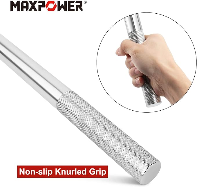 MAXPOWER 24-inch Breaker Bar Dual Drive 3/4-Inch Drive and 1/2-Inch Drive Flex Handle
