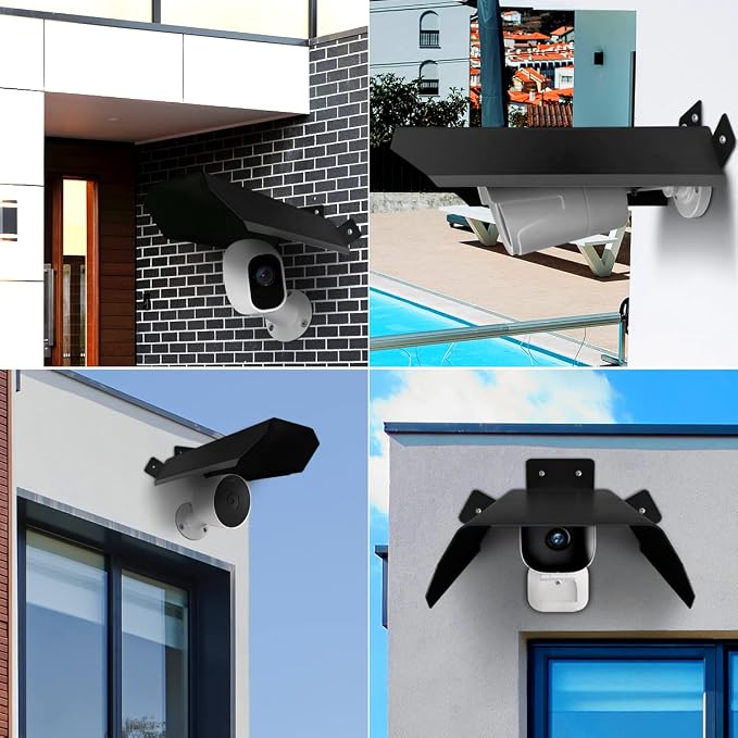 OOSSXX Universal Outdoor Security Camera Sun Rain Cover Shield
