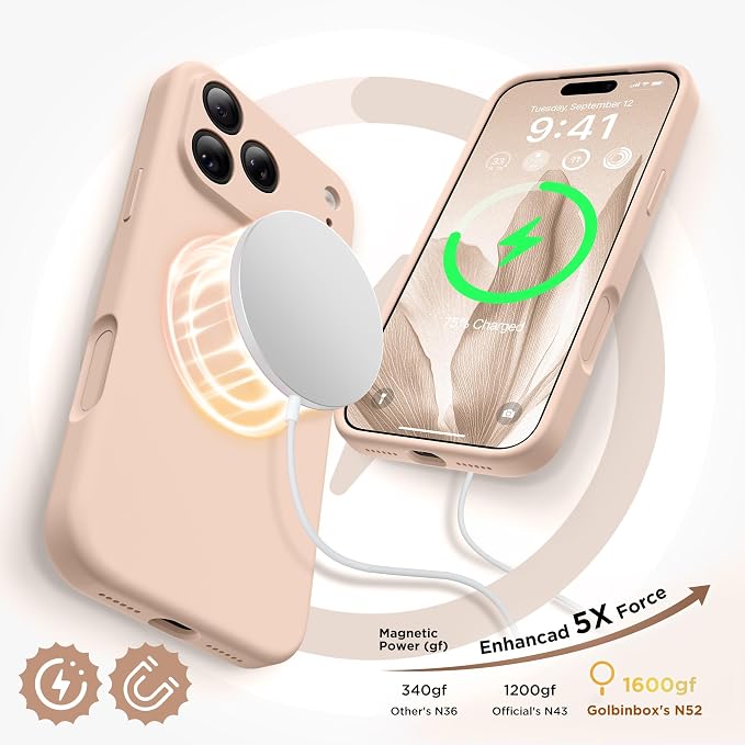 GolbinBox Magnetic for iPhone 17 Pro Case, Compatible