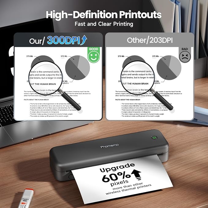 Phomemo M834 Portable Printer Wireless