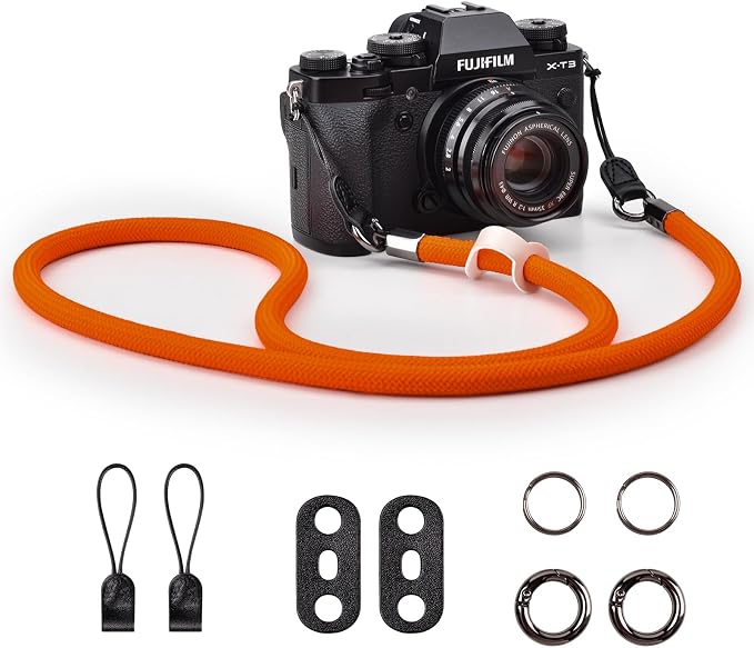 VOVMOEYA Nylon Braided Camera Rope Strap, Camera Neck Shoulder Strap