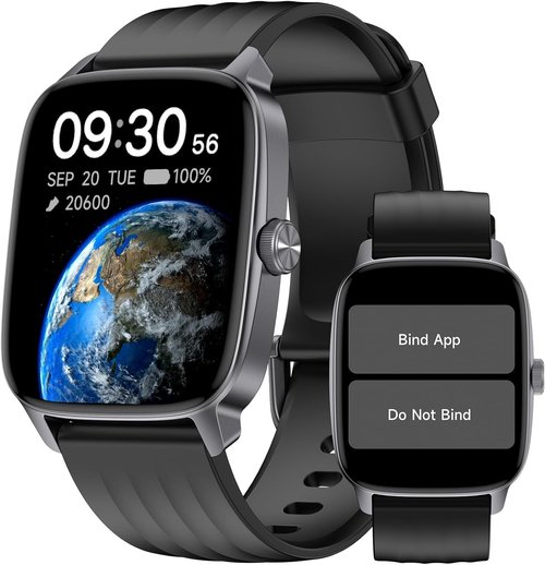 DAVIKO Pedometer Watch - Waterproof Fitness Tracker with Step Counter & Sleep Monitor for Seniors