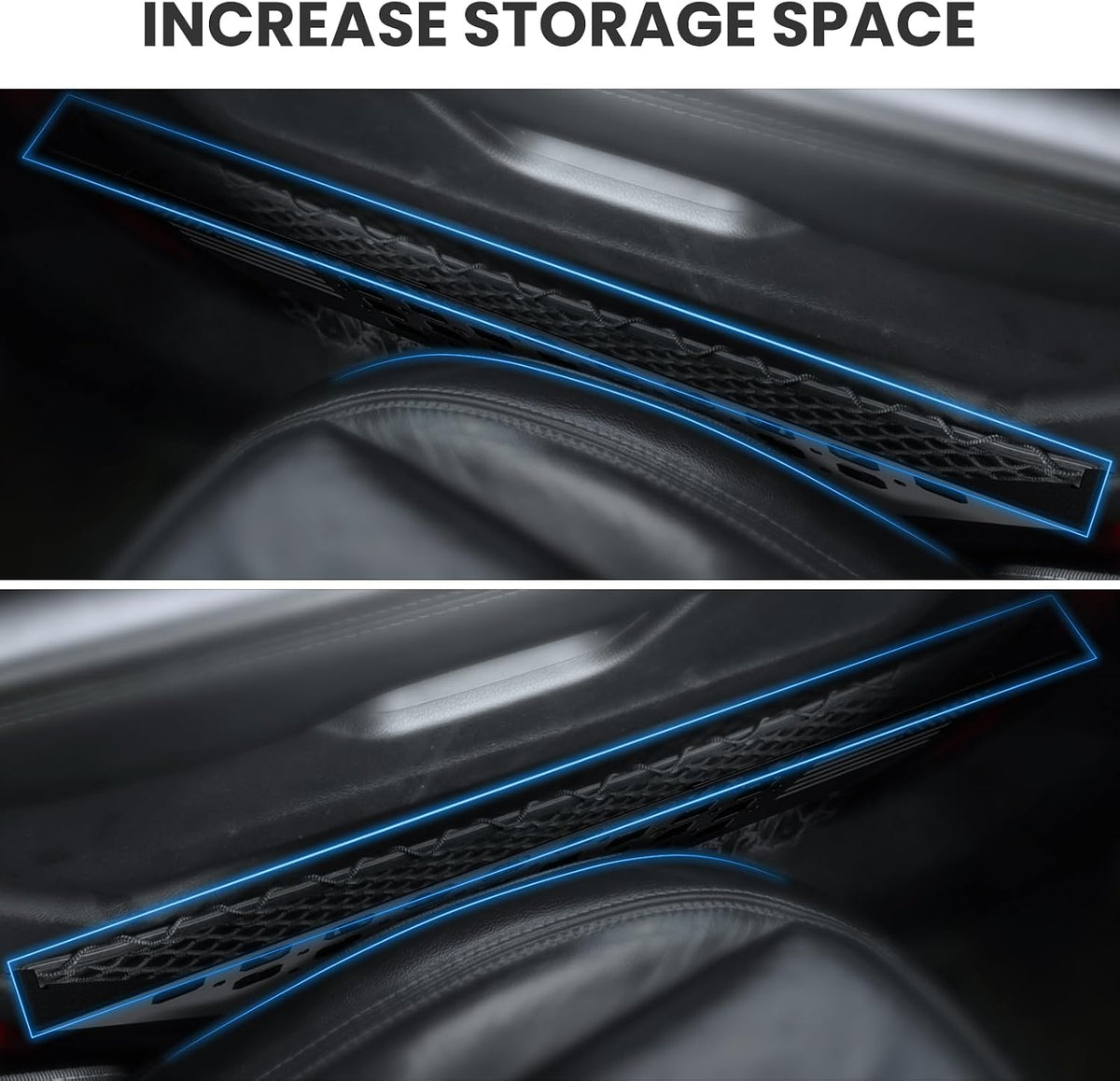 DIAMOOKY Metal Front Door Pocket Storage for Jeep Wrangler JL JLU 2018-2026