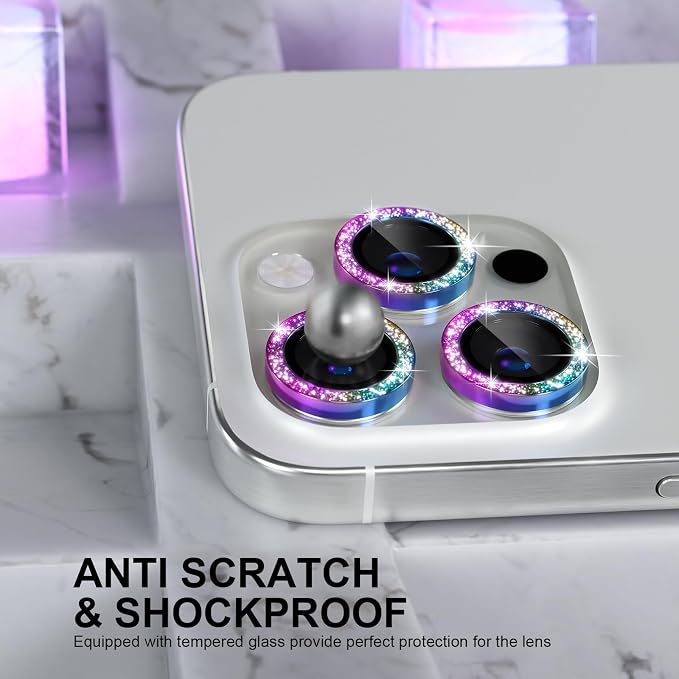 Choiche Compatible for iPhone 16 Pro/iPhone 16 Pro Max Camera Lens Protector