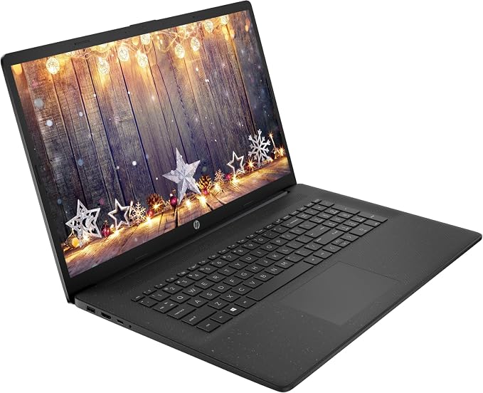 HP 17.3" Business & Home Laptop, 16GB RAM 256GB SSD, 10-Core Intel Core i5, Intel Xe Graphics, Copilot AI, Windows 11 Pro, Numeric Keypad, PLUSERA Earphones & 8-in-1 Hub Included, Jet Black