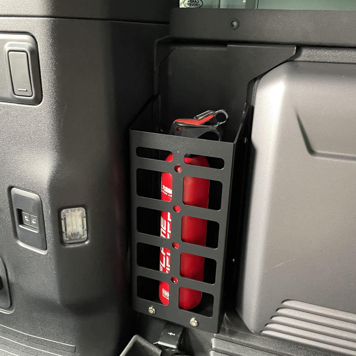 HIGH FLYING for Land Rover Defender 4dr 2020-2025 Car Rear Trunk Side Cargo Rack Organizer Modular Storage Box Basket System Luggage Carrier Storage Box Driver Side Aluminum Alloy