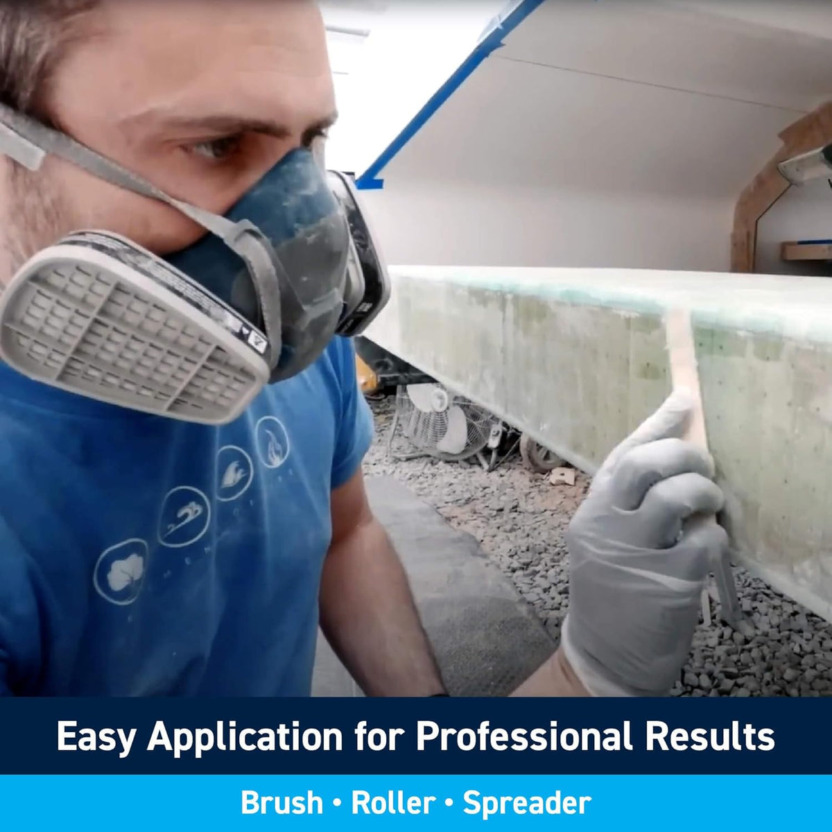 TotalBoat Polyester Structural Repair Putty - Marine Grade Fiberglass Reinforced Filler for Boats & Automotive
