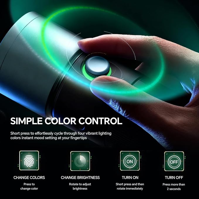 PHOTOOLEX RGB Photography Flashlight, 10W Portable Fill Light, 8400mAh/4