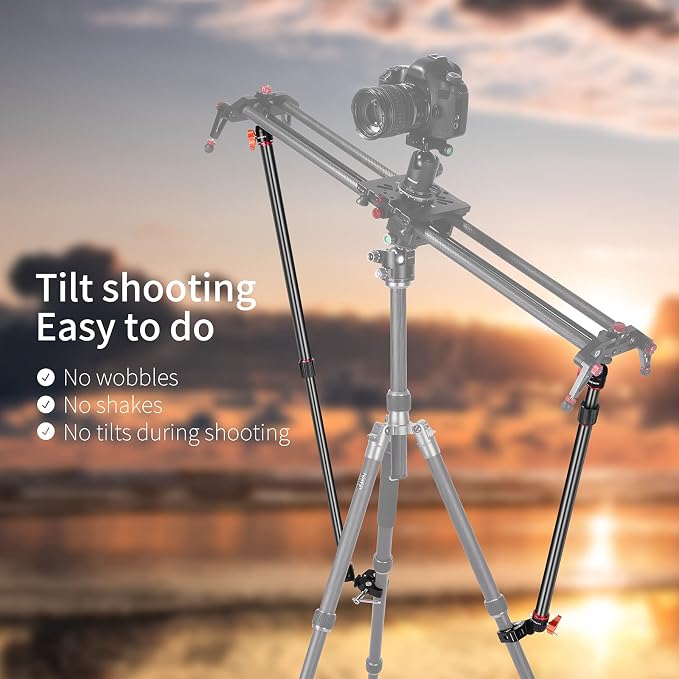 Neewer Camera Slider Support Arm Stabilizer, Extendable Poles
