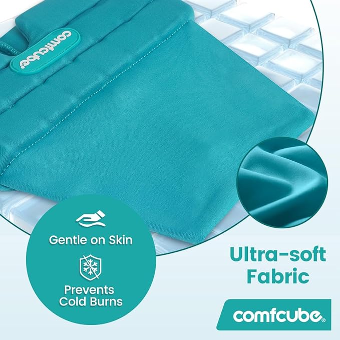 Migraine & Headache Relief Ice Cap, 2 Hours Long Lasting Cold Therapy Wearable & Washable Form Fitting Ice Hat for Sinus & Stress Relief, Puffy Eyes, Severe Migraines, Chemo
