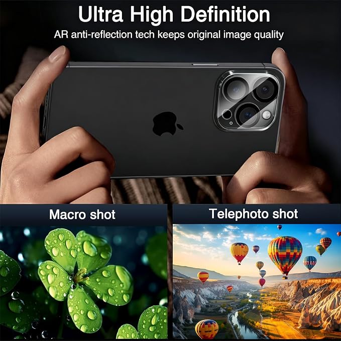 Wiaocit 3 Pack Tempered Glass Camera Lens Protector