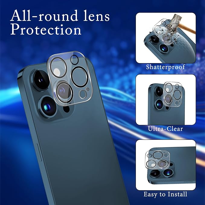 MAYtobe [2+2 Pack Designed for iPhone 12 Pro Max Privacy Screen Protector