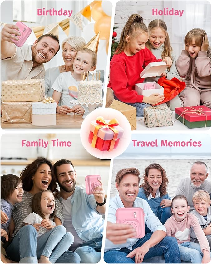 Instant Camera, Dual-Lens Kids Camera Instant Print