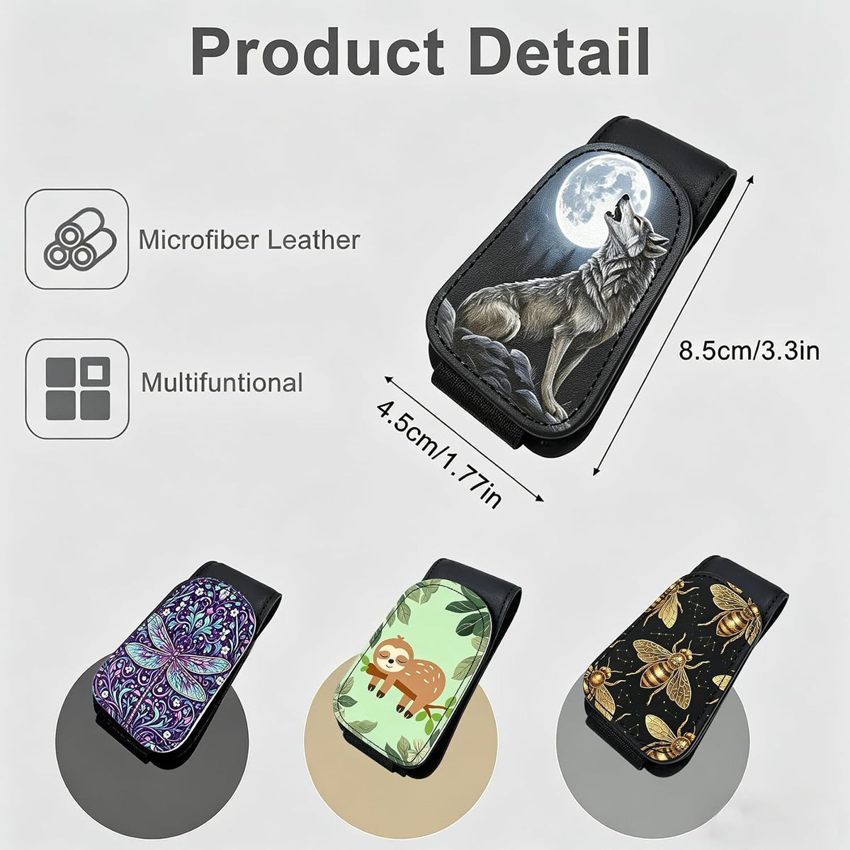 Horse Car Sunglasses Holder Universal Magnetic Visor Accessories
