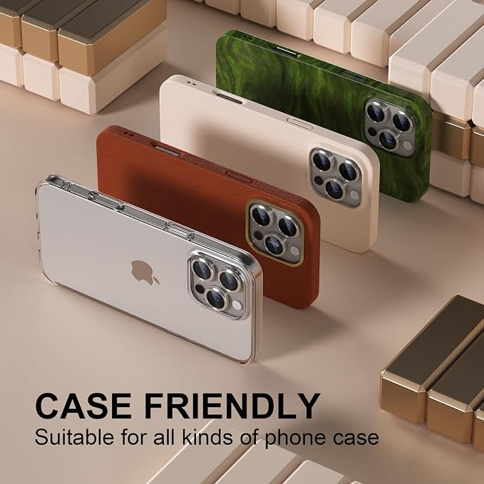 Misea Compatible for iPhone 16 Pro/iPhone 16 Pro Max Camera Lens Protector