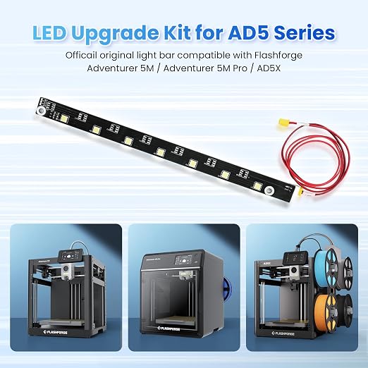 FLASHFORGE AD5M Series LED Strip Kit, 24V LED Light Board Replacement | 7pcs