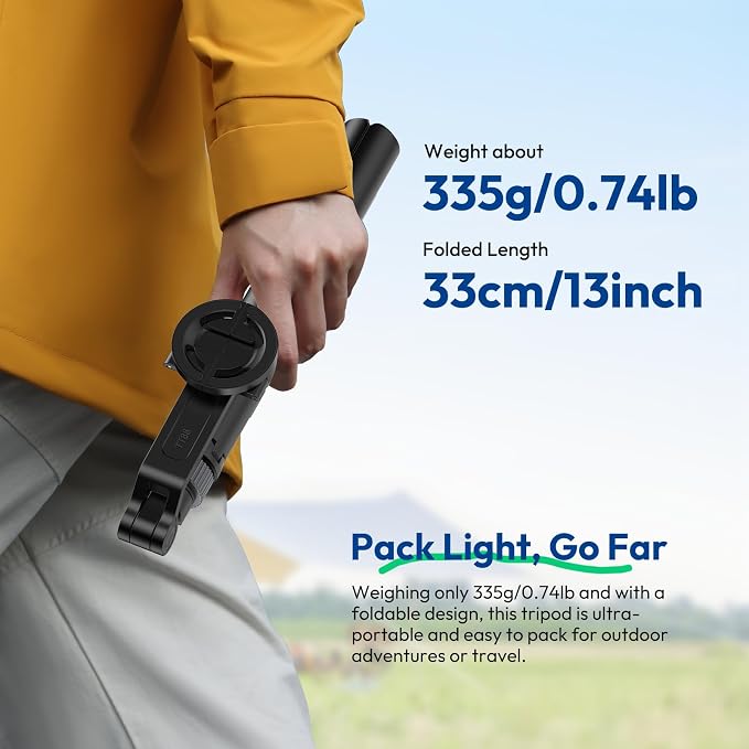 ULANZI TT88 Magnetic Tripod for iPhone 17, 2-in-1 Phone Clip & Dual Cold Shoe