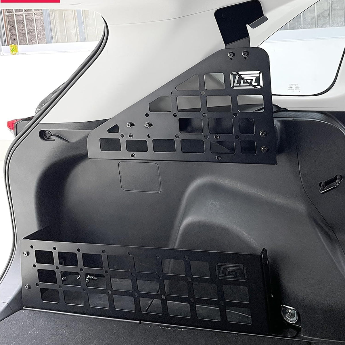 HIGH FLYING 2019-2025 for Toyota RAV4 Car Accessories Molle Panels Storage Modular System Trunk Shelf Organizer Interior Rear Cargo Racks (Panels+Storage Box)