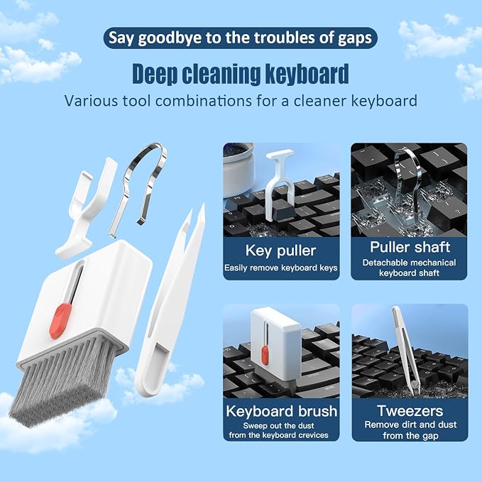 Keyboard Cleaning Kit Laptop Cleaner, 32-in-1 Computer Screen Cleaning Brush