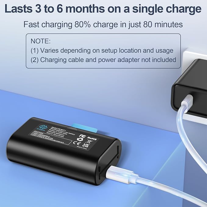anegine Extra Outdoor Camera Battery Pack 8000mAh