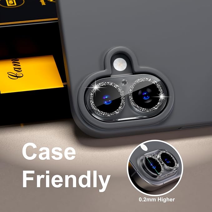 for 6 Pack iPhone 17 / iPhone 16 / iPhone 16 Plus Camera Lens Protector 9H