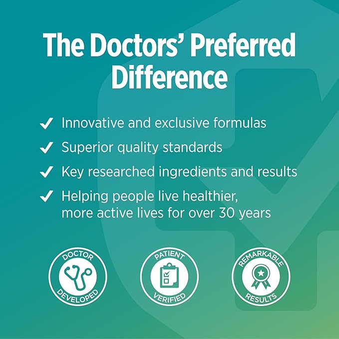 DOCTORS' PREFERRED High Potency Magnesium Glycinate Complex- Doctor-Developed Formula for Heart Health, Mood Support and More | 420 mg per Serving | 30-Day Supply