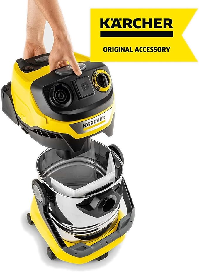 Kärcher Filter Fleece Bags 4 Pack, Compatible with Karcher Wet Dry Vacuum Cleaner Models WD 4, WD 5, WD 5/P, WD 6