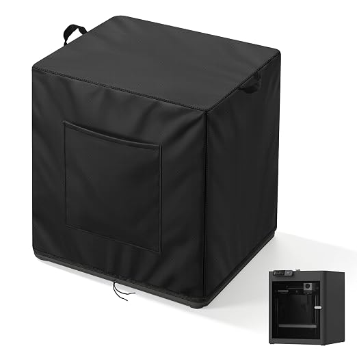 3D Printer Cover for Bambu LAB P1S/P2S, 600D Heavy Duty Dust Cover