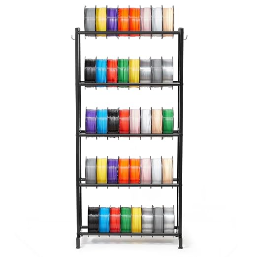 VEVOR 3D Printer Filament Storage Rack, 5 Tier Heavy Duty Storage Shelves