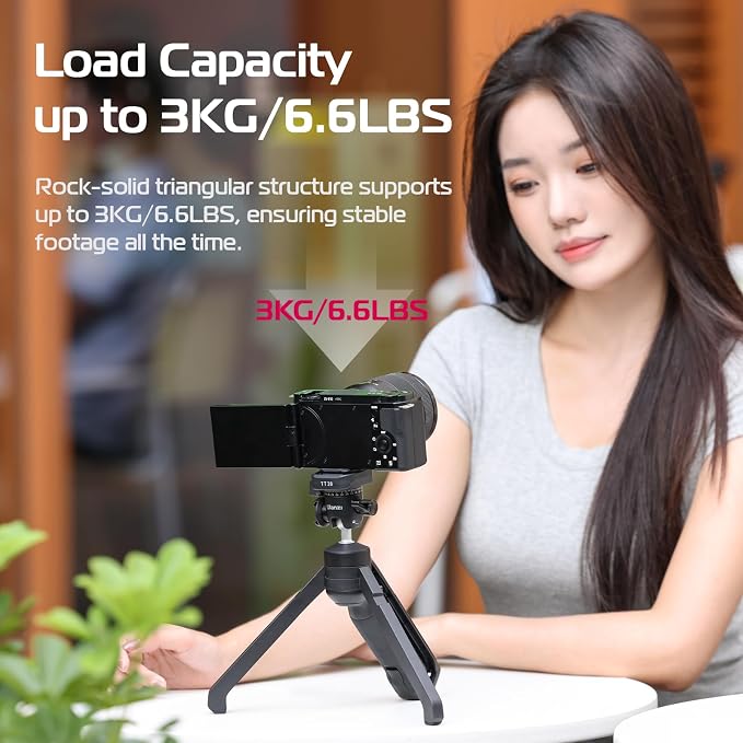ULANZI TT38 One-Click Opening Vlogging Tripod Uka Quick-Release F38 w Cold Shoe