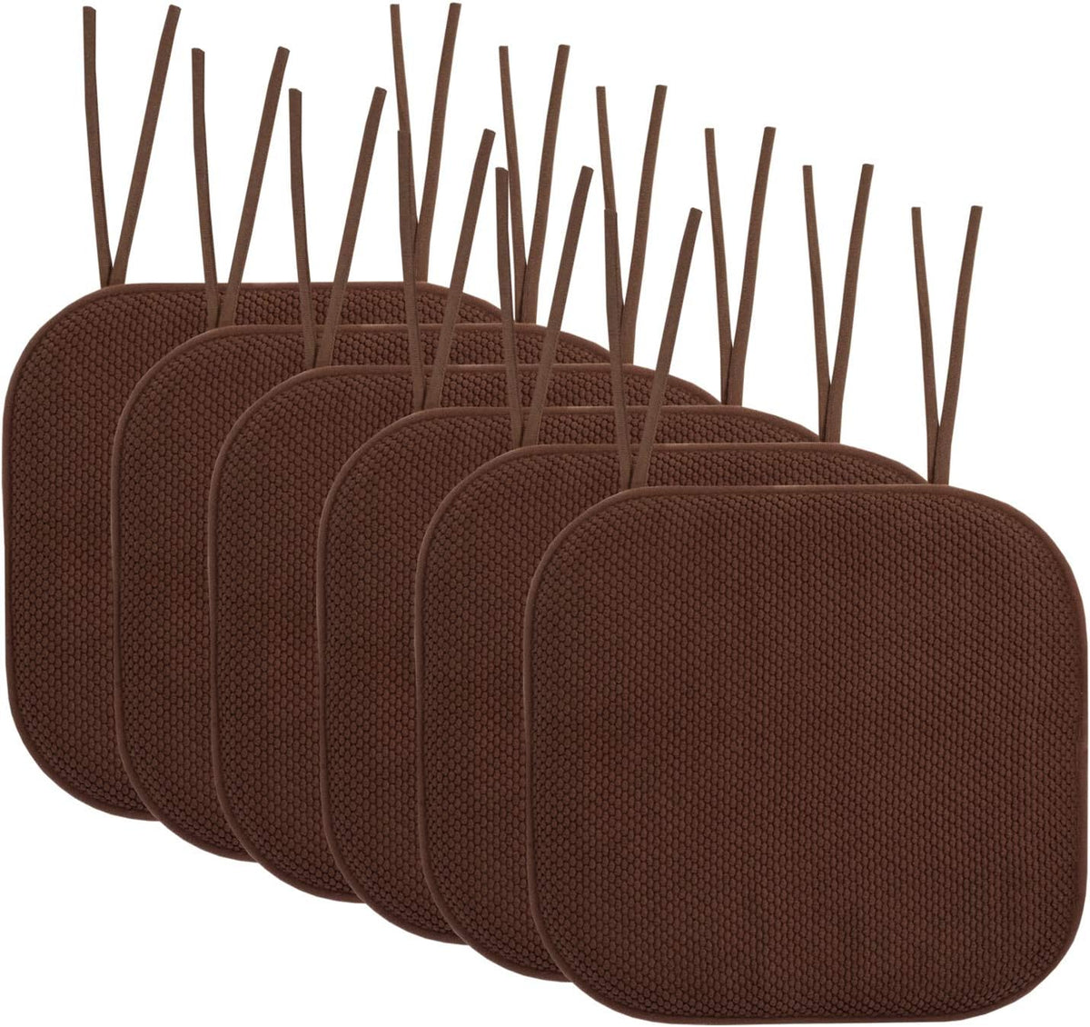 Chair Cushions: Premium High-Density Memory Foam Seat Cushion for Office, Home, & Car - Ergonomic Design for Comfortable Sitting, Relieves Pain & Tailbone Pressure with Non-Slip Bottom, 2 Pack, Navy