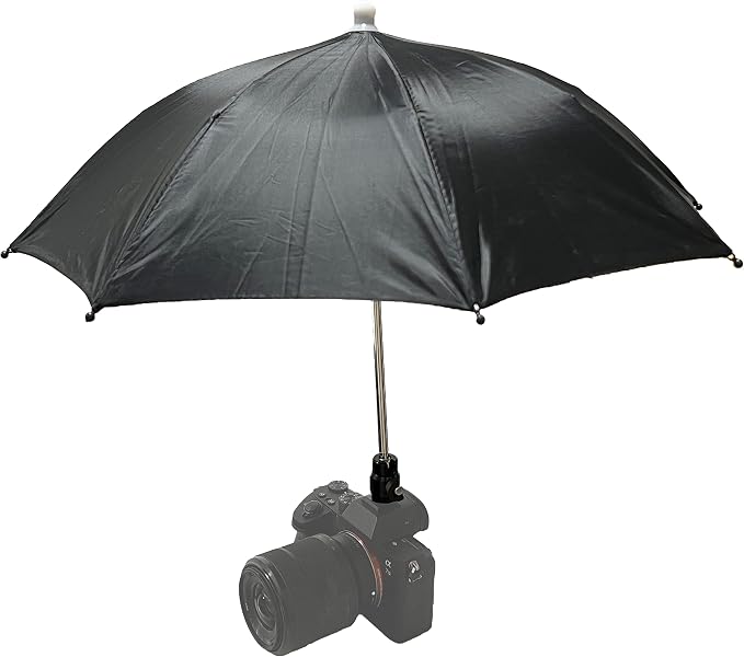 Hot Shoe Umbrella, Protects Camera from Rain