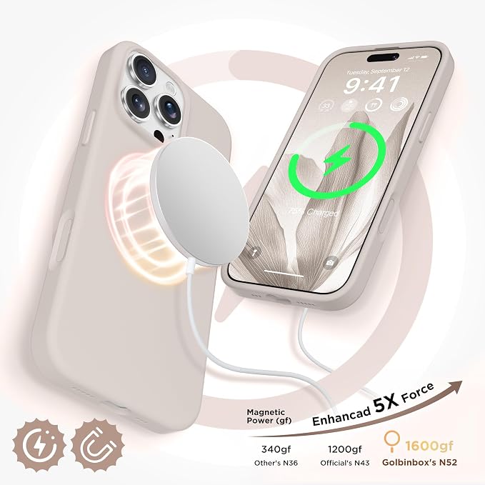 GolbinBox Magnetic for iPhone 16 Pro Case, Compatible