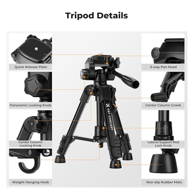 K&F CONCEPT 25" Mini Desk Tripod