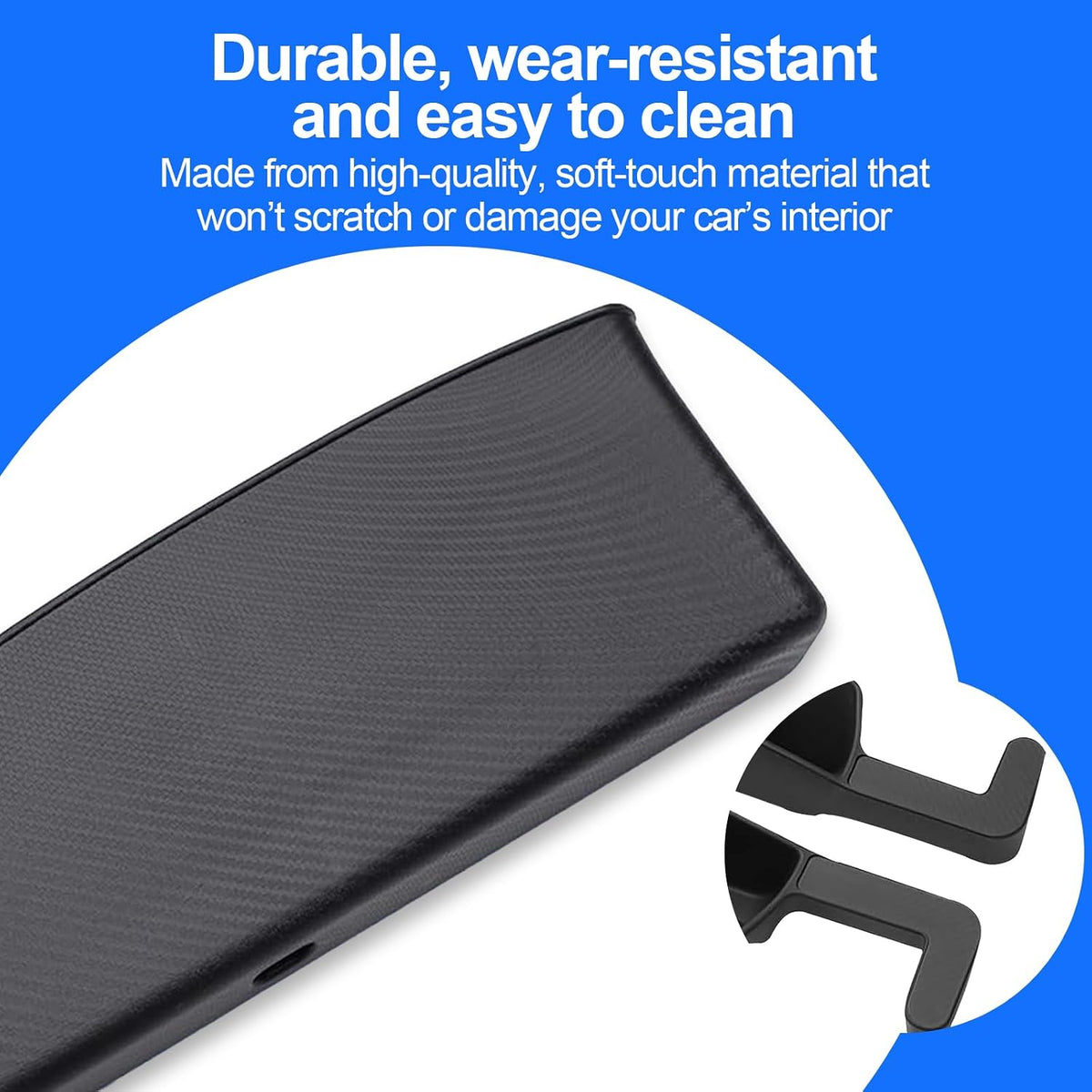 Car Seat Gap Filler, 2 Pack, Universal Car Seat Organizer（Black）
