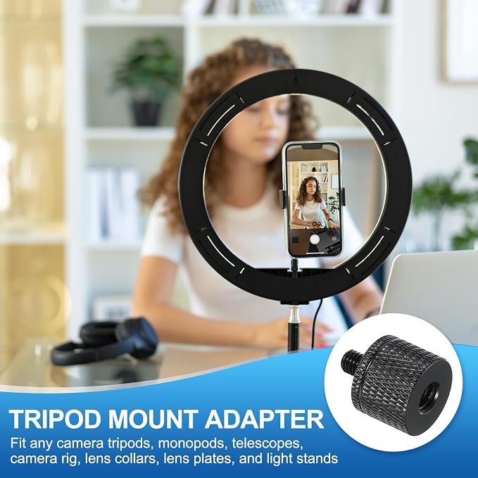 PATIKIL Tripod Screw Adapter 1/4" Female to M5 Male, 20 mm