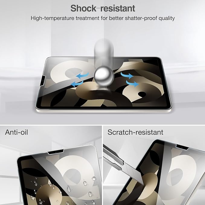 ProCase Screen Protector for iPad Air 5th /4th Generation 10.9" + Camera Lens