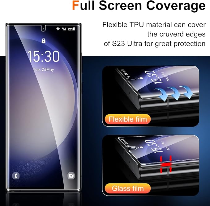 UniqueMe Compatible for Samsung Galaxy S23 Ultra 6.8 inch Screen Protector