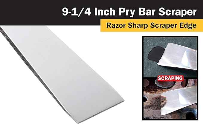 Titan 11509 9-1/4-Inch Stainless Steel Pry Bar Scraper