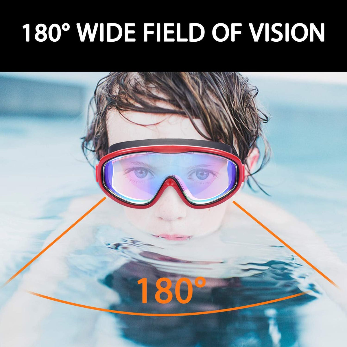 Skiennix Kids Swim Goggles - Comfortable Swimming Glasses for Ages 3 to 15 | 2-Pack Set