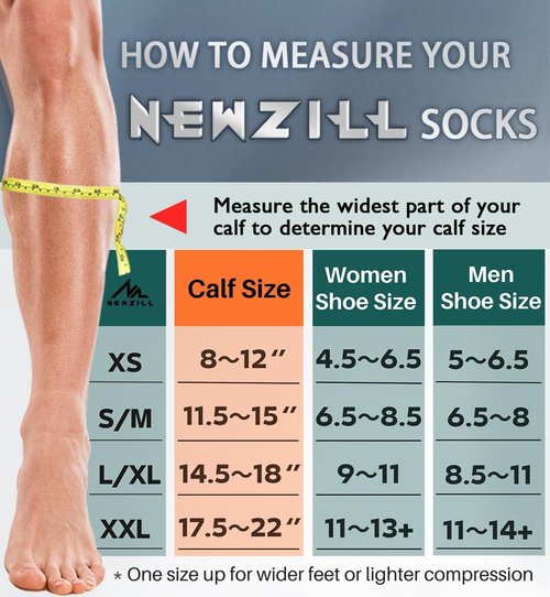 NEWZILL Compression Socks - 20-30 mmHg Knee-High Support for Circulation | All-Day Comfort for Work & Travel