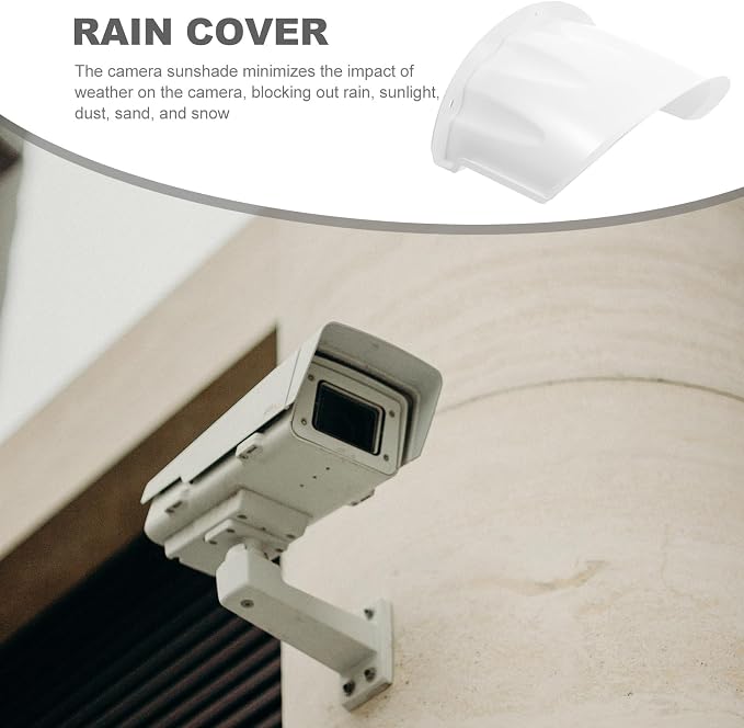 HOMSFOU Outdoor Camera Rain Cover Weatherproof Protective Roof Shield Sun Shade